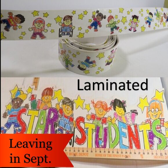 "Star Student" Banner & Bulletin Boarder LAMINATED Teacher Classroom - Picture 1 of 12
